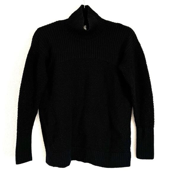 Lululemon Women’s Warm And Restore Merino Wool Pullover Sweater In Black - Picture 1 of 11